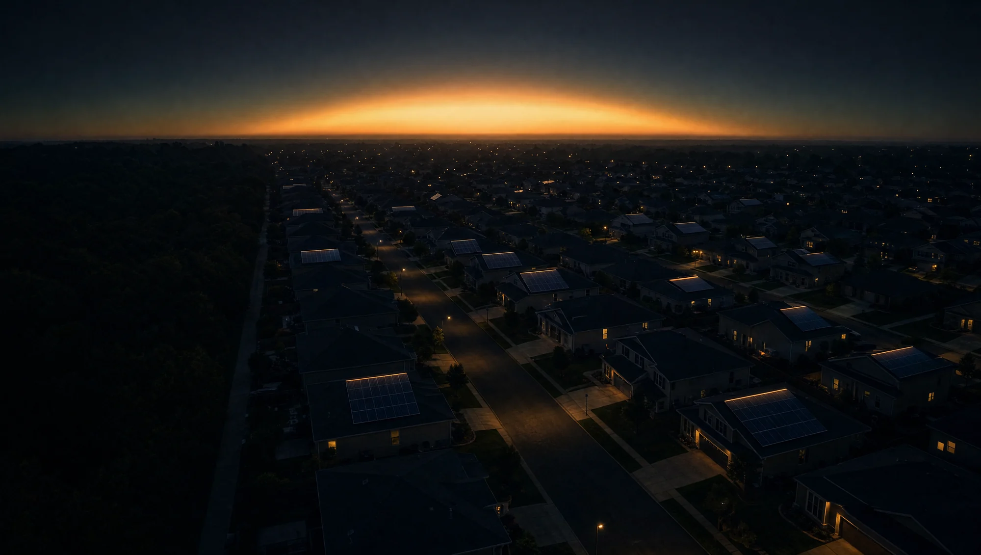 Residential roof in daylight, Illinois ComEd territory.